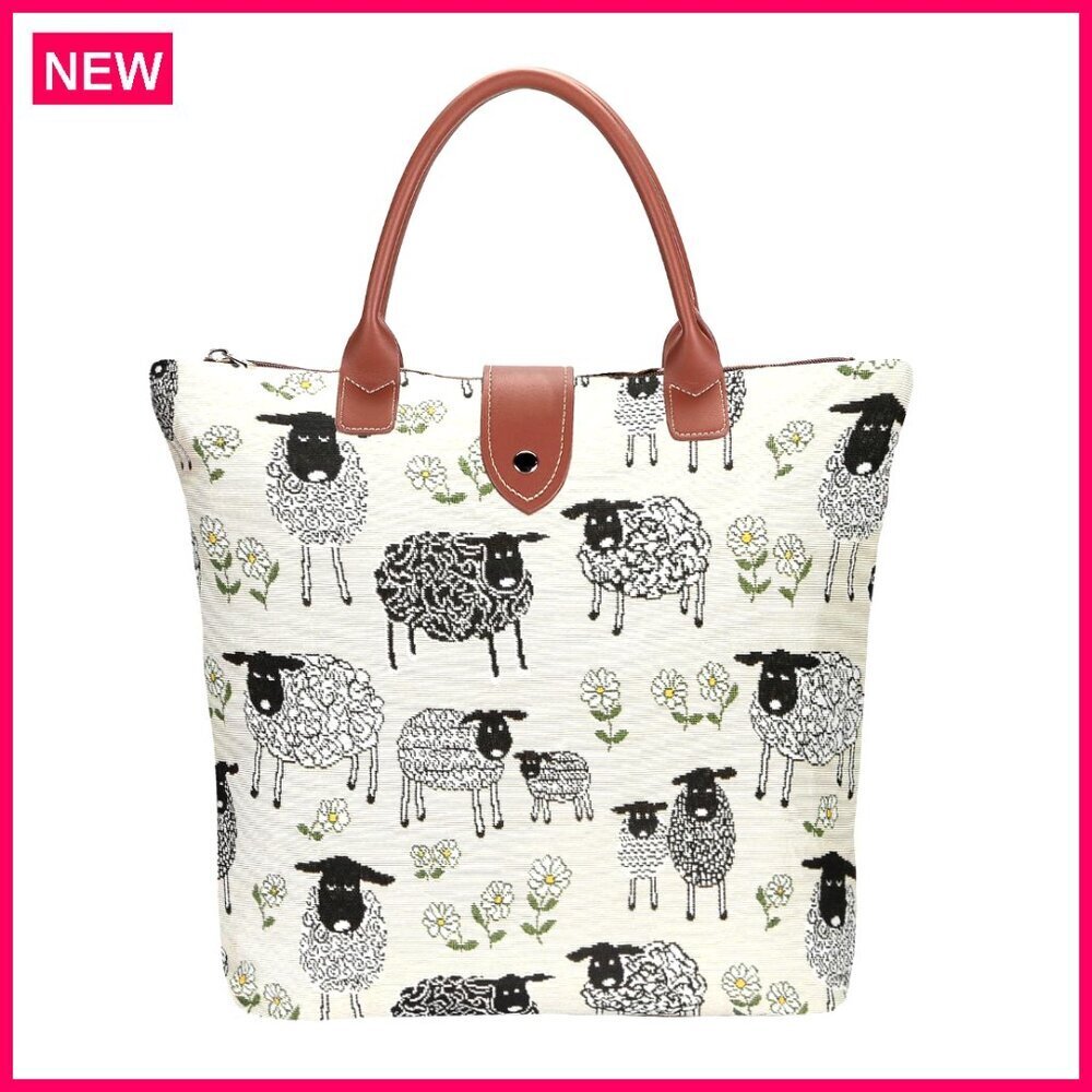 Foldable Tote Bag Reusable Shopping Grocery Bag Compact Eco-Friendly